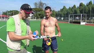 Jamie Dwyer Stick Selection How to chose a hockey stick [upl. by Aicitan]