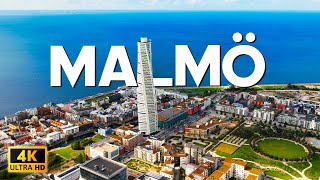 Malmö Sweden 🇸🇪 in 4k Ultra HD Drone Video [upl. by Xineohp]