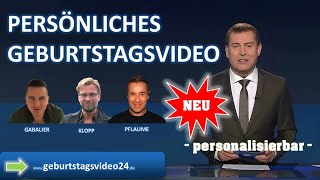 Lustiges Geburtstagsvideo  Promis gratulieren in der Tagesschau mit persönlichen Videobotschaften [upl. by Claudetta378]