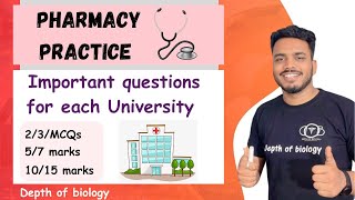 Pharmacy practice important question  Pharmacy practice 7th sem  pharmacy practice questions [upl. by Leotie]