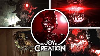 The Joy of Creation  ALL Jumpscares amp Animatronics Cutscenes TJOC Demo Showcase [upl. by Irah]