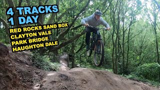 LOCAL MANCHESTER MTB TRAILS 4 TRACKS IN 1 DAY [upl. by Clarkson]