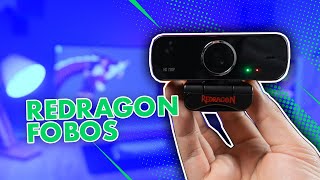 Webcam de entrada para streaming e chamadas Review da Redragon Fobos 720p 30 FPS [upl. by Llednahc]