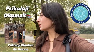 Psikoloji Okurken Bir Günüm 📚 Uludağ Ünide psikoloji okumak 🧚🏻‍♀️ Dersler  çorba çeşmesi 🥣 vlog [upl. by Llerref865]