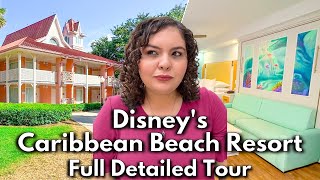 Disneys Caribbean Beach Resort Tour with NEW Little Mermaid Rooms [upl. by Beulah]