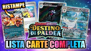 CONVIENE ACQUISTARE DESTINO DI PALDEA LISTA CARTE COMPLETA di uno dei set Pokemon più attesi [upl. by Misti]