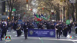 2024 NYC St Patricks Day Parade Part 1  NBC New York [upl. by Avalsorim]