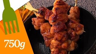 Recette de Brochettes de poulet Yakitori  750g [upl. by White209]