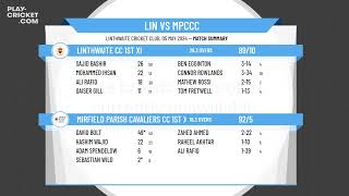 Linthwaite CC 1st XI v Mirfield Parish Cavaliers CC 1st XI [upl. by Karissa]