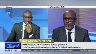 IMF lowers 2024 GDP forecast for SubSaharan Africa from 38 to 36 percent [upl. by Luapnhoj]