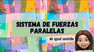 SISTEMA DE FUERZAS PARALELAS de igual sentido Método analítico y gráfico [upl. by Bautista260]