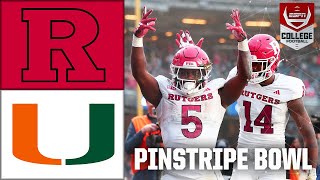 Pinstripe Bowl Rutgers Scarlet Knights vs Miami Hurricanes  Full Game Highlights [upl. by Lamond]