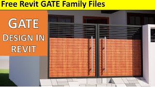 How to Design Gate In Revit Architecture  In Hindi [upl. by Auburn]