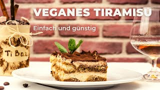 veganes Tiramisu 🍰 SEHR EINFACH Dessert Nachtisch Rezept günstig lecker [upl. by Jany]