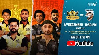 LIVE  Urbanrisers Hyderabad VS Manipal Tigers  Legends League cricket 2023  M15 [upl. by Kean]