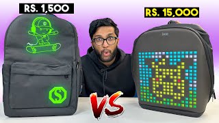 CHEAP VS EXPENSIVE RGB BACKPACK [upl. by Howlend245]