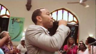 John Legend surprises Baptist Church in West Philly quotHow I Got Overquot [upl. by Oemor167]