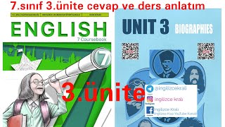 7Sınıf İngilizce English 7 Coursebook kitabı 3ünite Biographies anlatım ve cevapları sayfa 3344 [upl. by Rollie]