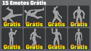 15 EMOTES GRÁTIS NO ROBLOX 2023 [upl. by Kester571]