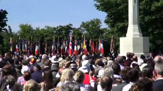 Cérémonie Cimetière Militaire Britannique de Bayeux France  6 Juin 2014 [upl. by Ennaylloh]