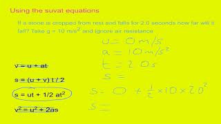 Suvat equations explained  How to use [upl. by Matt731]