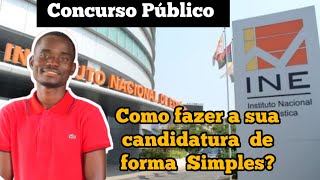 Como fazer a sua Candidatura no Concurso Público do INE Censo 2024 ANGOLA  🇦🇴 Entenda Tudo [upl. by Orlanta]