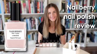 Nailberry Nail Polish Review  Vegan Crueltyfree Halal Breathable Oxygenated [upl. by Ltihcox922]