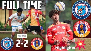 RFDL💥 East Bengal FC vs Jamshedpur FC 💥 Full Match Highlights All Goal 2  2 ⚽ [upl. by Wrightson72]