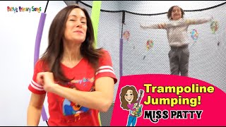 Jumping Song for Kids  Trampoline Jumping Childrens Song by Patty Shukla  Trampoline Moves  Jump [upl. by Ahseinad]