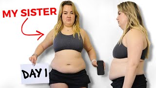 My sister her incredible 90 day body transformation  500 Challenge [upl. by Odlopoel993]