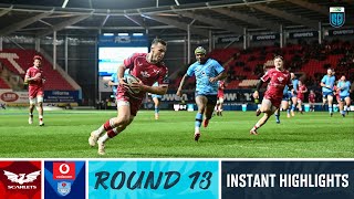 Scarlets v Vodacom Bulls  Instant Highlights  Round 13  URC 202223 [upl. by Fennessy751]