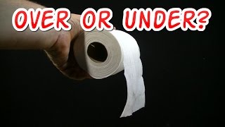 Toilet Paper Over Or Under Etiquette  Correct Way To Hang Toilet Paper [upl. by Jania]