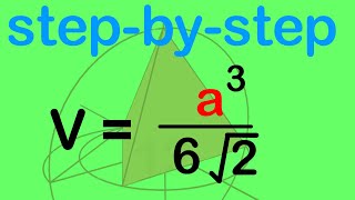 Complete Explanation for Volume of a Tetrahedron [upl. by Nonah751]