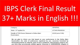 IBPS Clerk Mains Scorecard 202223 [upl. by Berkow]