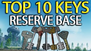 Top 10 Priority Keys  Reserve Base  THE Best keys for Loot amp Money  Escape From Tarkov  126 [upl. by Bertle743]