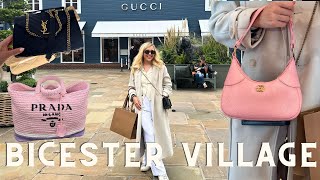 Luxury Shopping At Bicester Village Bicester Village Designer Outlet Shopping Vlog  YSL Gucci [upl. by Einnahc677]