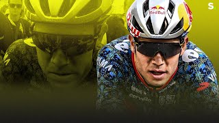 Wout van Aert vecht tegen tranen na derde plaats in openingsetappe Tour [upl. by Kcirdek229]