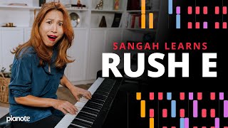 Professional Pianist Learns Rush E On The Spot 🔥 [upl. by Anaahs270]