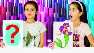 3 MARKER CHALLENGE SIS vs SIS 😄 DISNEY Princess Ariel Minions Boss Baby NEW EDITION [upl. by Yadroc539]