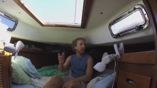 A Tour on Tartan 37 Holiday our Sailboat Floating HomeS1Ep3 [upl. by Atirb443]