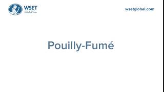 How to say it Pouilly Fumé [upl. by Weintrob]