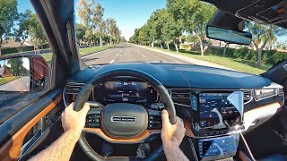 2022 Jeep Grand Wagoneer Series III POV Test Drive 3D AudioASMR [upl. by Keppel]