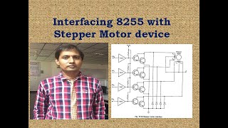 Interfacing 8255 with Stepper Motor Device [upl. by Fillander694]