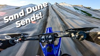 YZ250 2 Stroke Sending it up Sand Dunes 💨😈 SOUND ON 🤤 [upl. by Wallack848]