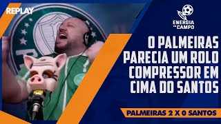 O PALMEIRAS PARECIA UM ROLO COMPRESSOR EM CIMA DO SANTOS  REPLAY ENERGIA EM CAMPO [upl. by Almeria]