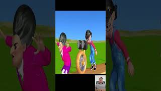 Scary Teacher 3D Wooden Wheel Level Max Jump Up 5 Times Challenge Miss T Loser shorts funnyvideos [upl. by Chaim]