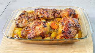 I cook almost every day Chicken thighs and potatoes Like it very much [upl. by Liek]