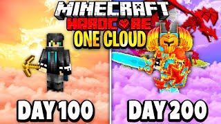 We Survived 200 Days on 3 LAYERS OF DIRT in Minecraft [upl. by Still]