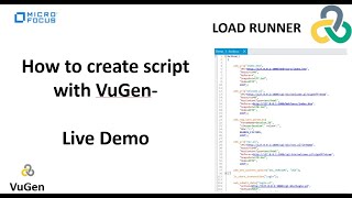 How to create script using VuGen  Live Demo [upl. by Petrick]