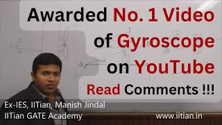 Gyroscope  Gyroscopic Effect  Theory of Machines  By ExIES IITian Manish Jindal GATE ME [upl. by Ilrebmyk]